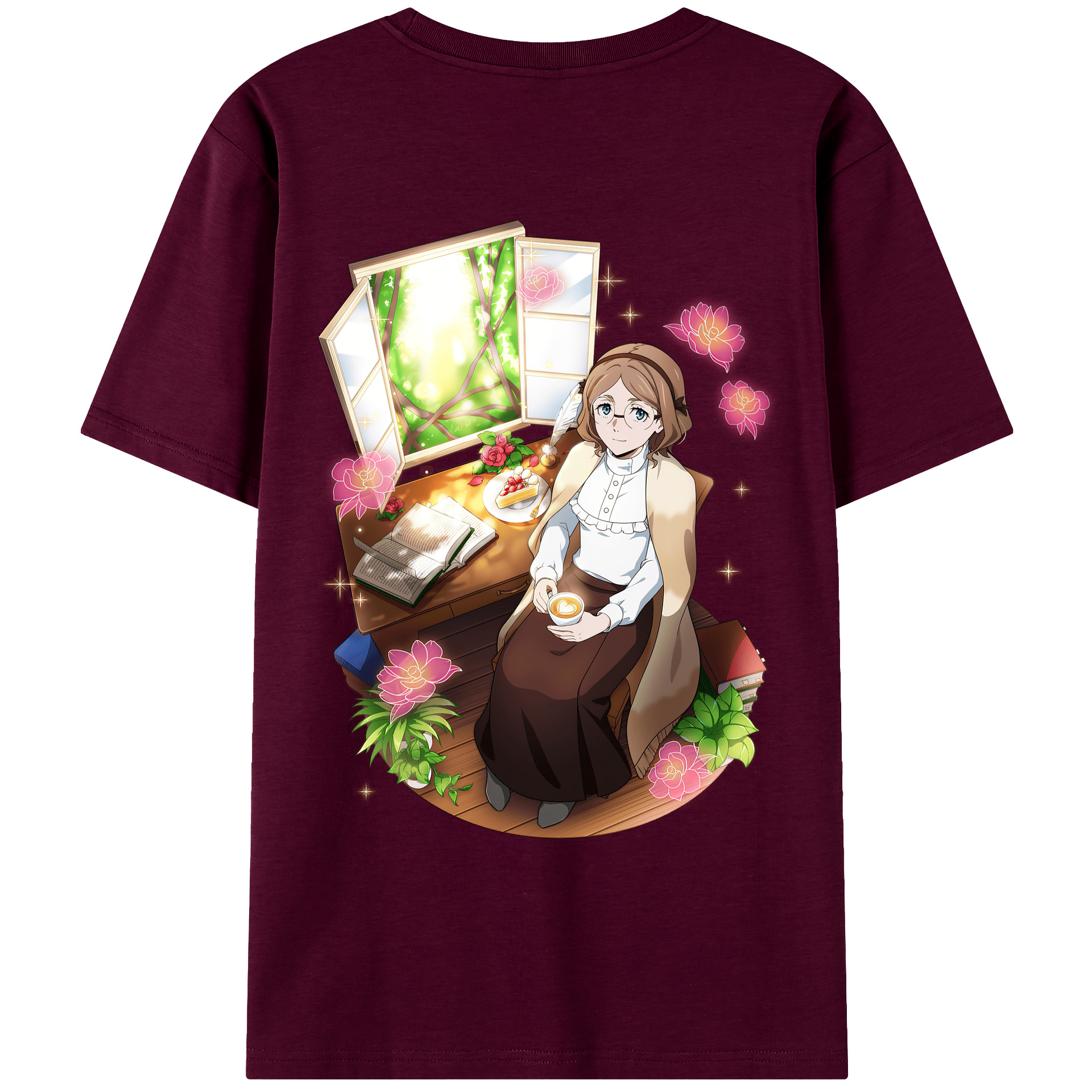 （画像用） 文豪ストレイドッグス Bungo Stray Dogs レディース半袖Tシャツ(バックプリント)
